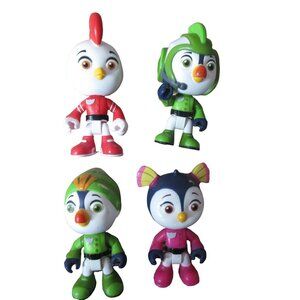 Lot of 4 Nick JR Top Wing Duck Vinyl Figures